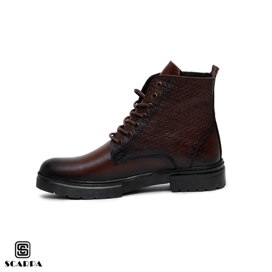 Scarpa Leather Boot with BROWEN Color Model CL 814