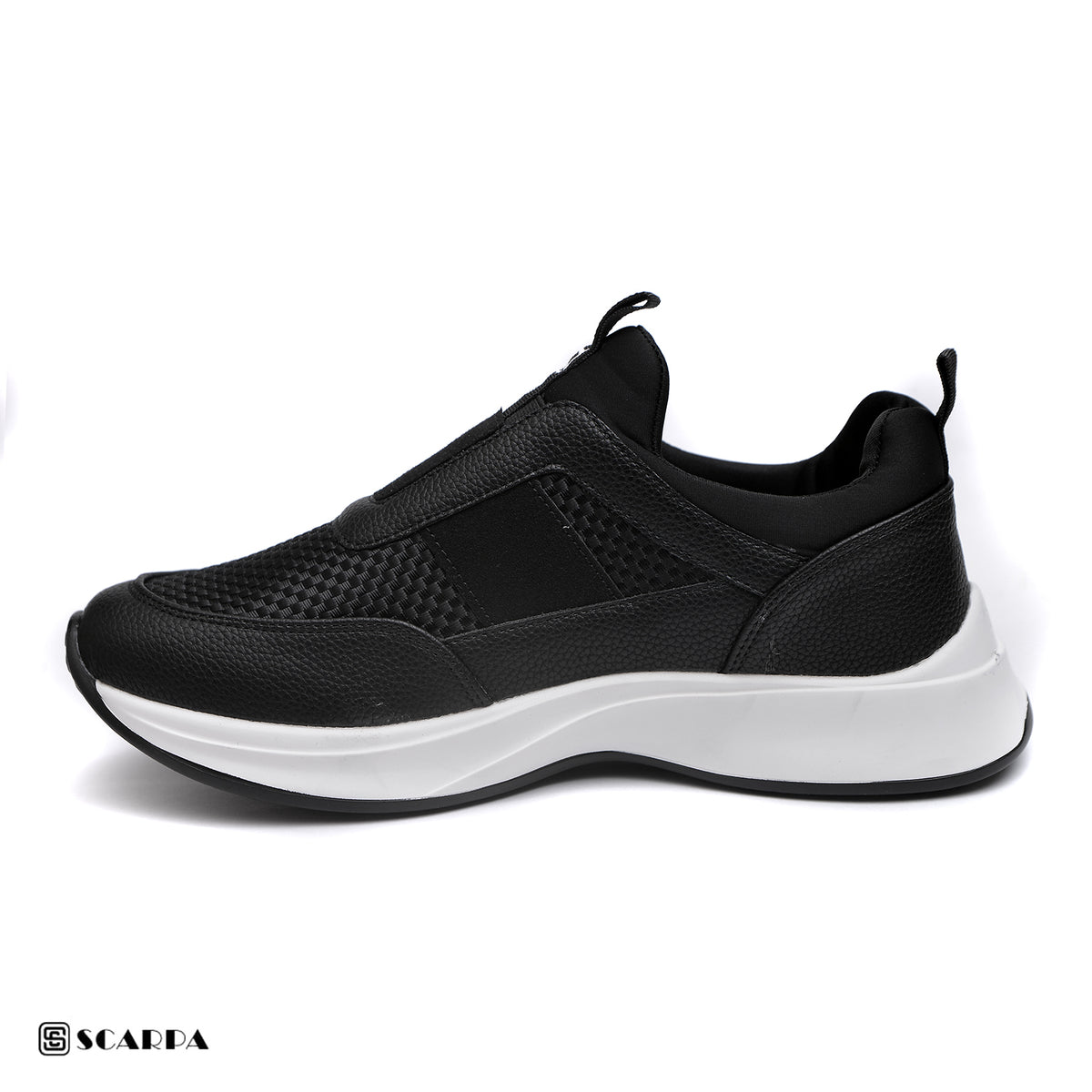 Scarpaa Comfartable Fashion Men's Fashion Sneaker -Durable Rubber BLACK Color YS 60