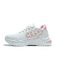 WHITE&ROSE Mesh-Textile Side-Logo Lace-up Running Athletic Shoes for Women ,Scarpa Model  ADC12